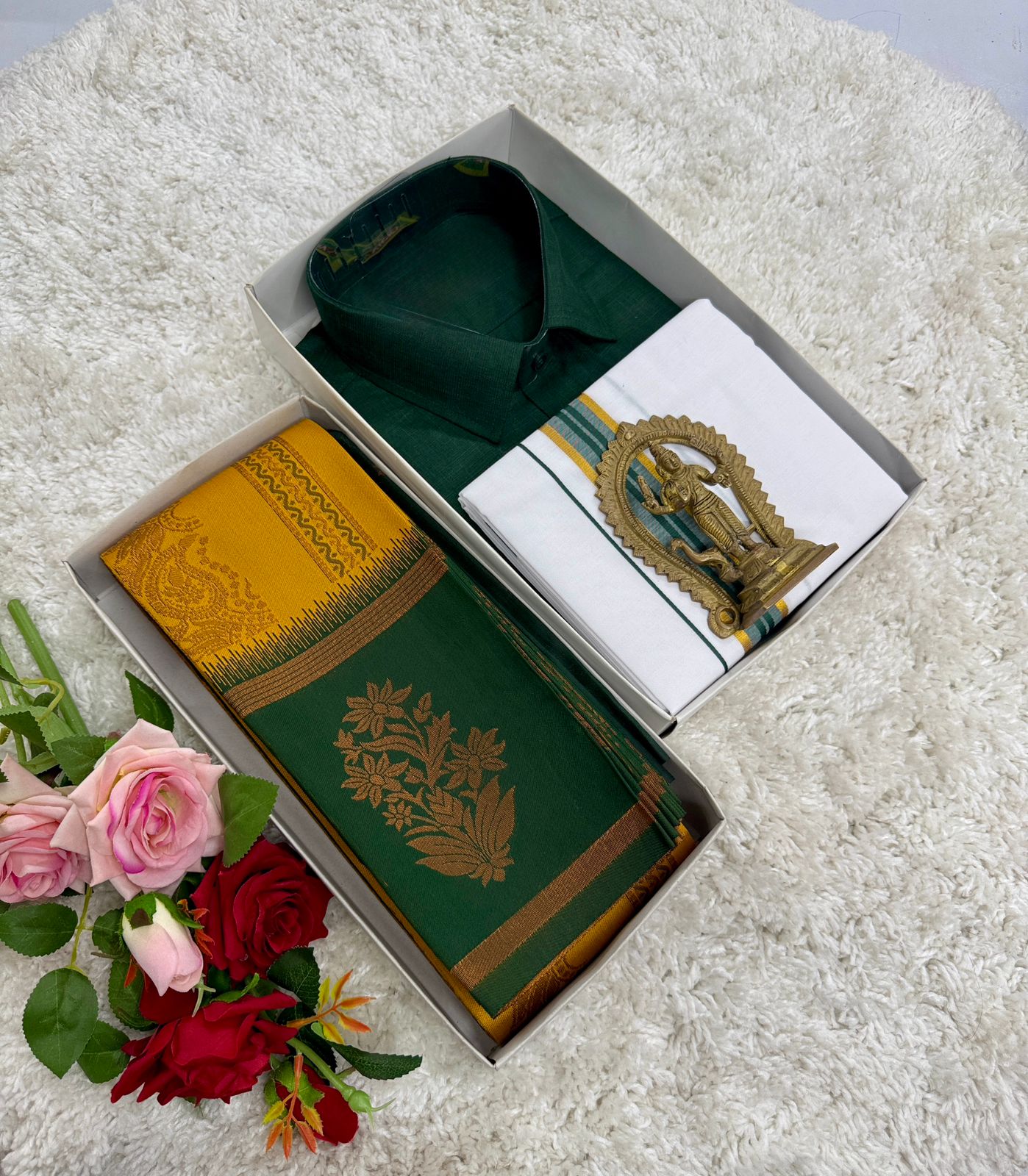 KUBERA SILK AND SHIRTS COMBO